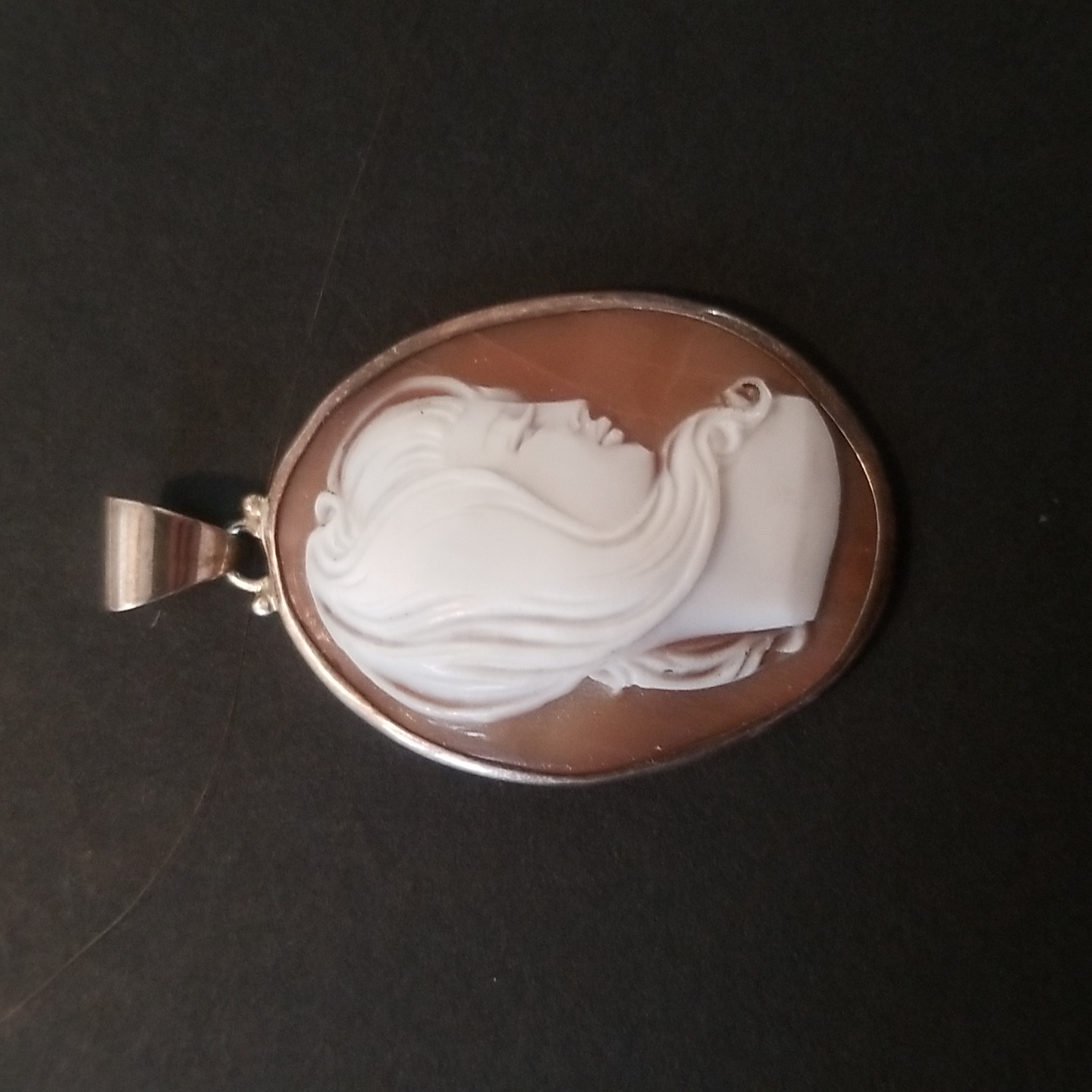 Beautiful Vintage Cameo Sterling Silver Pendantprice Is Firm 148$